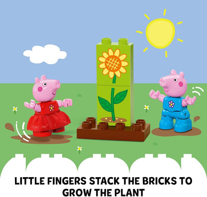 LEGO DUPLO Peppa Pig Garden and Tree House Toddler Toy, Building Block Learning Set for Preschool Kids with 2 Figures Included, Peppa Pig Toy Gift Idea for Toddlers Ages 2 and Up, 10431