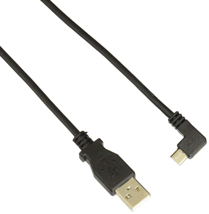 StarTech.com 1m Micro USB Cable Cord - A to Up Angle Micro B - Up Angled Micro USB Cable - 1x USB A (M), 1x USB Micro B (M) - Black (USBAUB1MU)