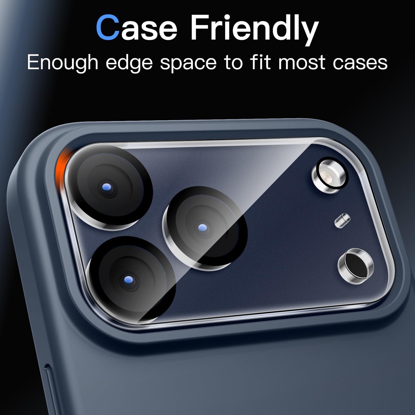 JETech Camera Lens Protector for iPhone 15 6.1-Inch and iPhone 15 Plus 6.7-Inch, 9H Tempered Glass, Anti-Scratch, Case Friendly, Does Not Affect Night Shots, HD Clear, 3-Pack