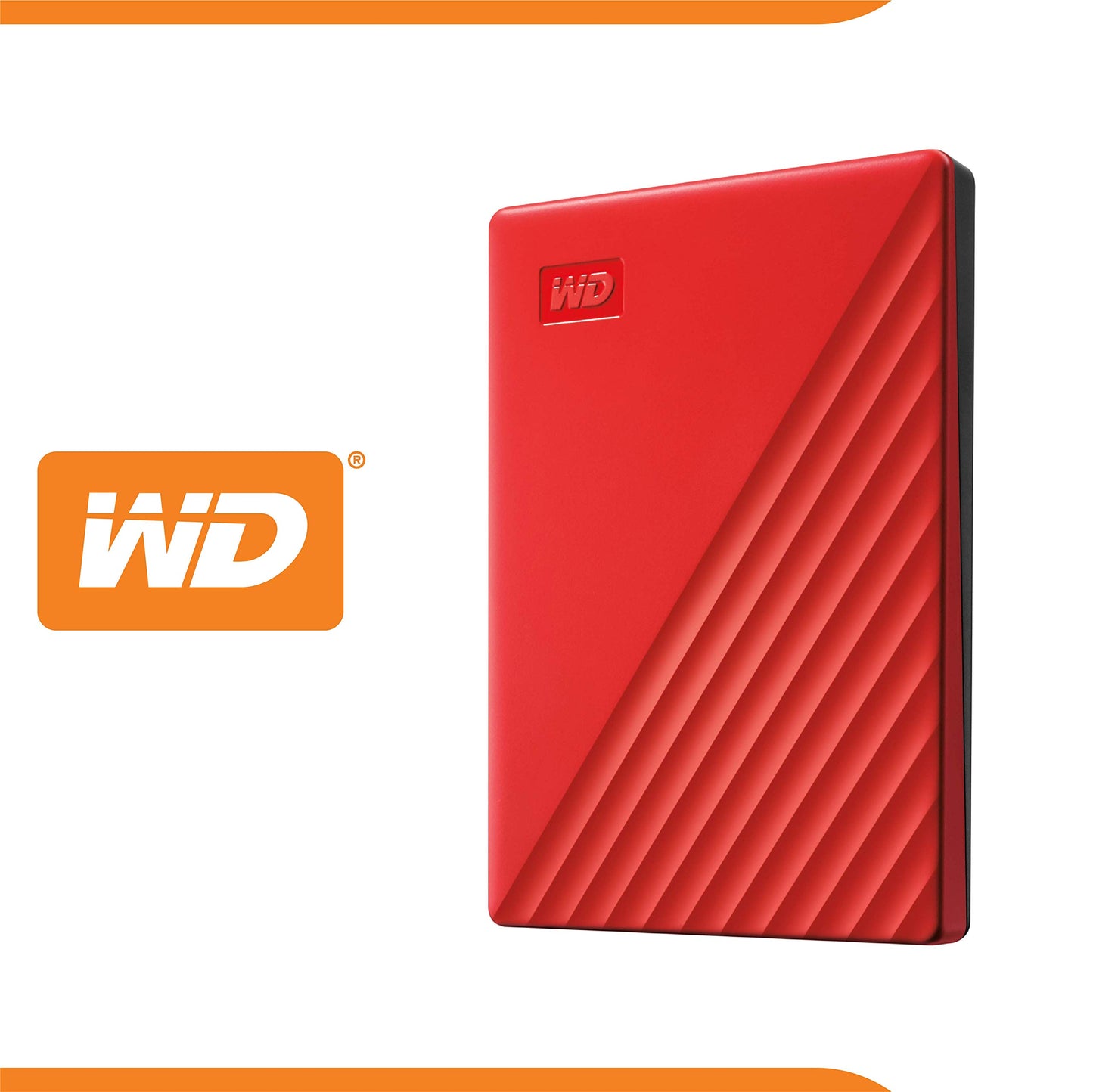 WD 5TB My Passport, Portable External Hard Drive, Black, backup software with defense against ransomware, and password protection, USB 3.1/USB 3.0 compatible - WDBPKJ0050BBK-WESN