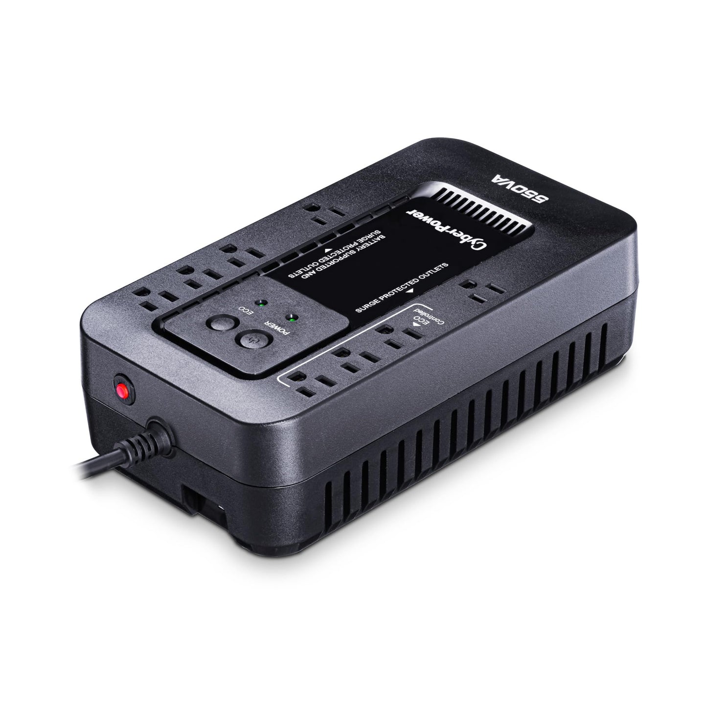 CyberPower EC850LCD Ecologic UPS Battery Backup and Surge Protector, 850VA/510W, 12 Outlets, ECO Mode, Compact, UL Certified