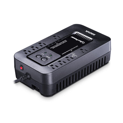 CyberPower EC850LCD Ecologic UPS Battery Backup and Surge Protector, 850VA/510W, 12 Outlets, ECO Mode, Compact, UL Certified