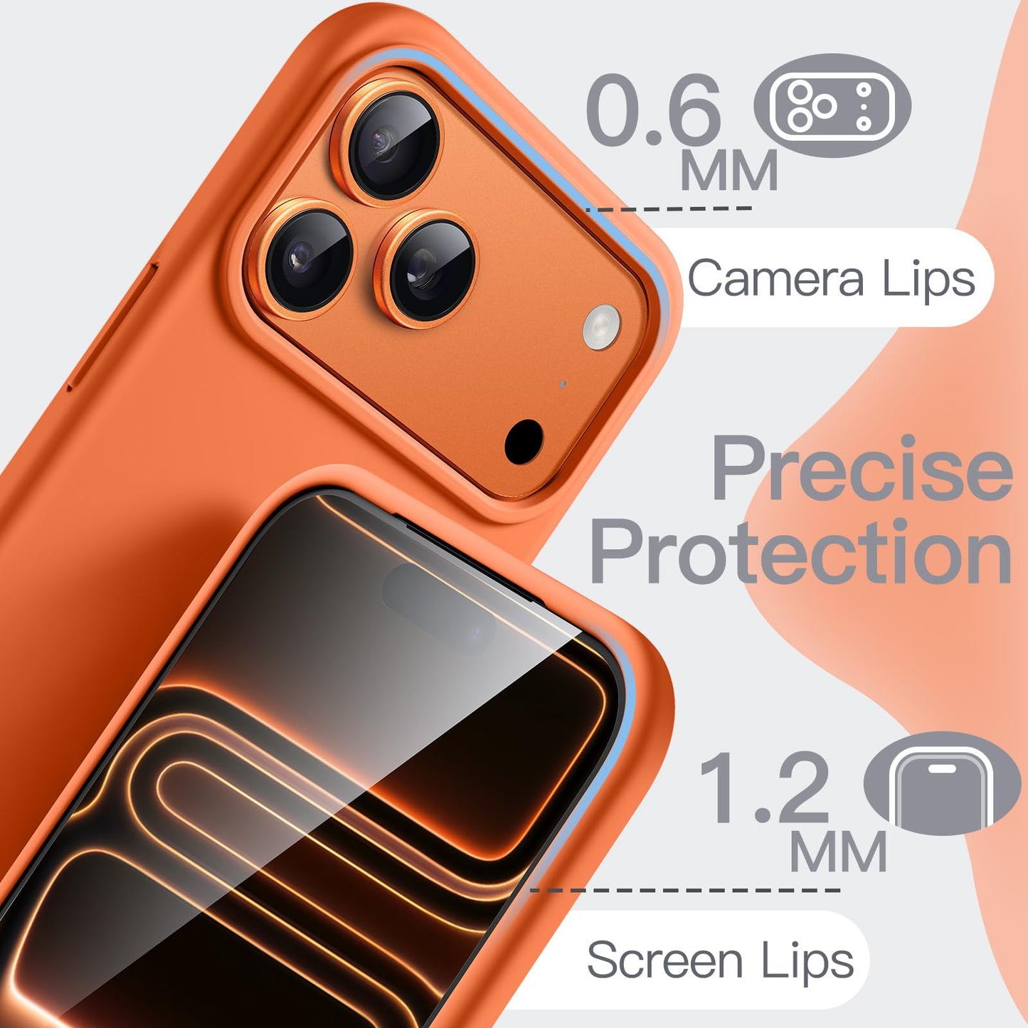 JETech Liquid Silicone Case for iPhone 17 Pro Max 6.9-Inch, Silky Soft Touch Full-Body Protection, Anti-Scratch Shockproof Phone Cover with Microfiber Lining (Dark Blue)