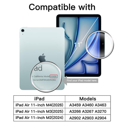 JETech Screen Protector for iPad (A16) 11th/10th Generation (2025/2022), 9H Tempered Glass Film, HD Clear, 2-Pack