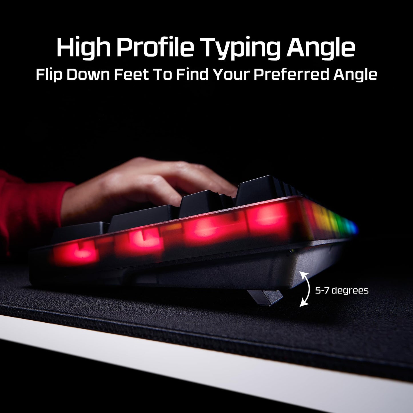 HyperX Alloy Core RGB – Membrane Gaming Keyboard, Comfortable Quiet Silent Keys with RGB LED Lighting Effects, Spill Resistant, Dedicated Media Keys, Compatible with Windows 10/8.1/8/7 – Black