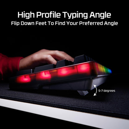 HyperX Alloy Core RGB – Membrane Gaming Keyboard, Comfortable Quiet Silent Keys with RGB LED Lighting Effects, Spill Resistant, Dedicated Media Keys, Compatible with Windows 10/8.1/8/7 – Black