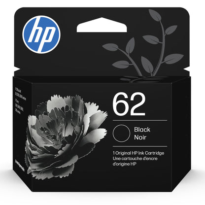 HP 62 Black/Tri-Color Ink (2-Pack) | Works with Envy 5540, 5640, 5660, 7640, OfficeJet 5740, 8040, OfficeJet Mobile 200, 250 | Instant Ink Eligible | N9H64FN | Packaging May Vary