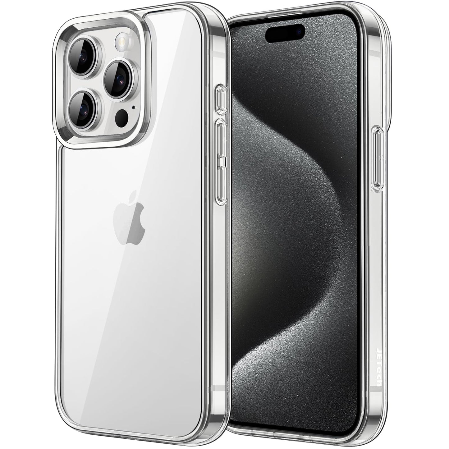JETech Case for iPhone 15 6.1-Inch, Non-Yellowing Shockproof Phone Bumper Cover, Anti-Scratch Clear Back (Clear)