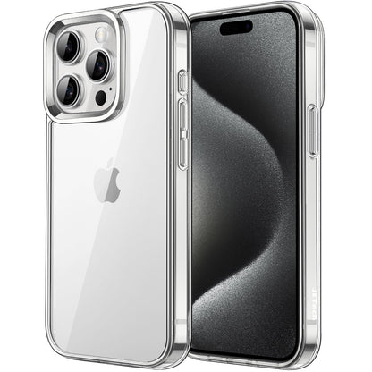 JETech Case for iPhone 15 6.1-Inch, Non-Yellowing Shockproof Phone Bumper Cover, Anti-Scratch Clear Back (Clear)