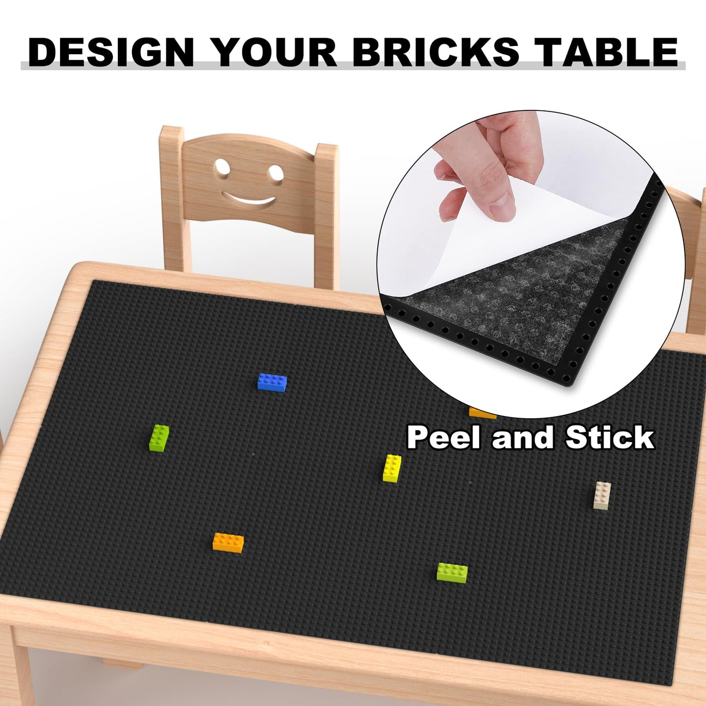 Pokiiulk Classic Gray Baseplates, 32x32 Studs Square Base Plates for Play or Display Bricks Creations, Compatible with Classic Legos, 10" x 10", Pack of 2, Perfect for City Streets, Castle, Mountains
