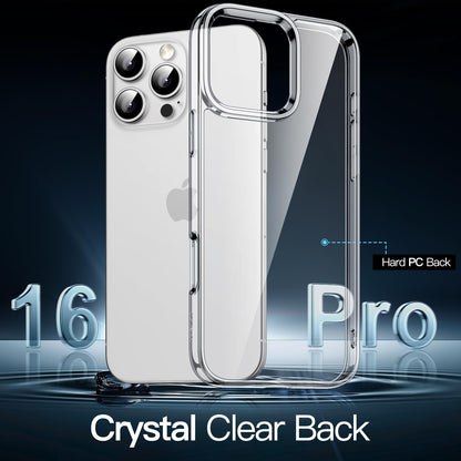 JETech Case for iPhone 16 6.1-Inch, Non-Yellowing Shockproof Phone Bumper Cover, Anti-Scratch Clear Back (Clear)