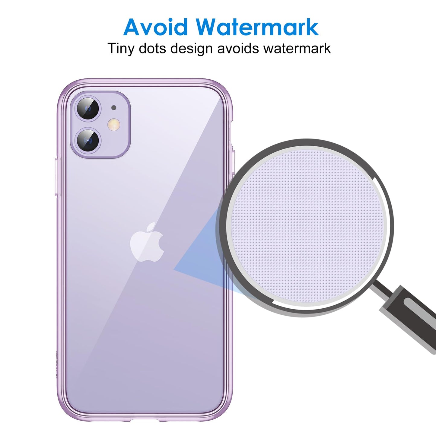 JETech Case for iPhone 11 6.1-Inch, Non-Yellowing Shockproof Phone Bumper Cover, Anti-Scratch Clear Back (Clear)