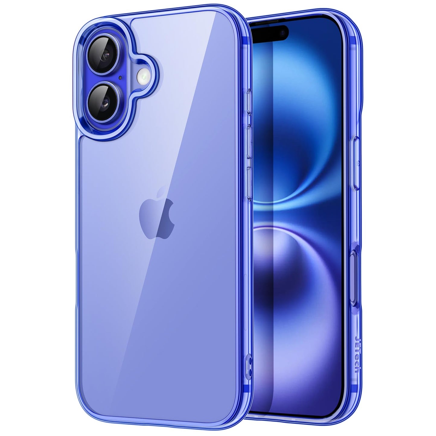 JETech Case for iPhone 16 6.1-Inch, Non-Yellowing Shockproof Phone Bumper Cover, Anti-Scratch Clear Back (Clear)