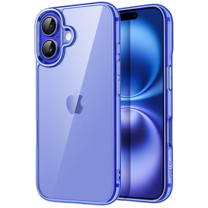 JETech Case for iPhone 16 6.1-Inch, Non-Yellowing Shockproof Phone Bumper Cover, Anti-Scratch Clear Back (Clear)