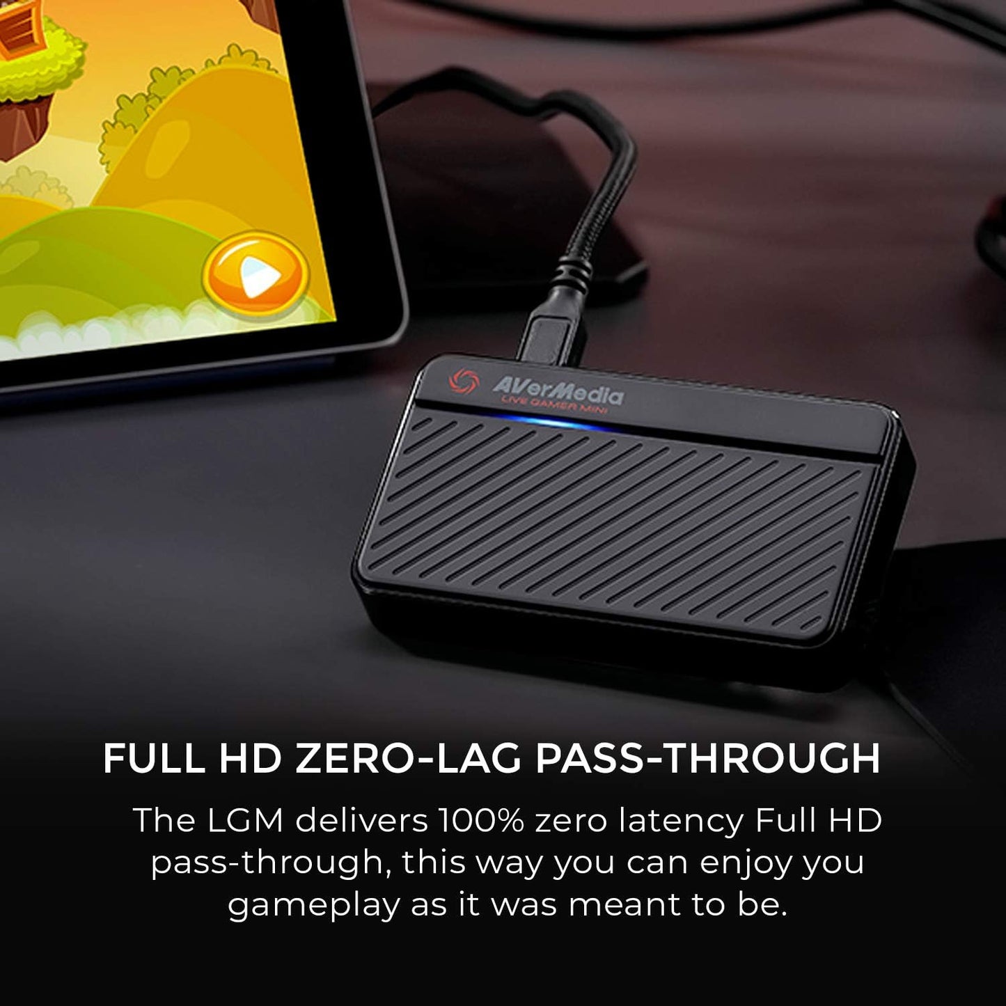 AVerMedia Live Gamer Mini, 1080p60 Capture Card with HDMI Pass-Thru, Plug & Play, for OBS, Xbox Series X/S, PS5, Switch, Win 11/macOS 12 (GC311)