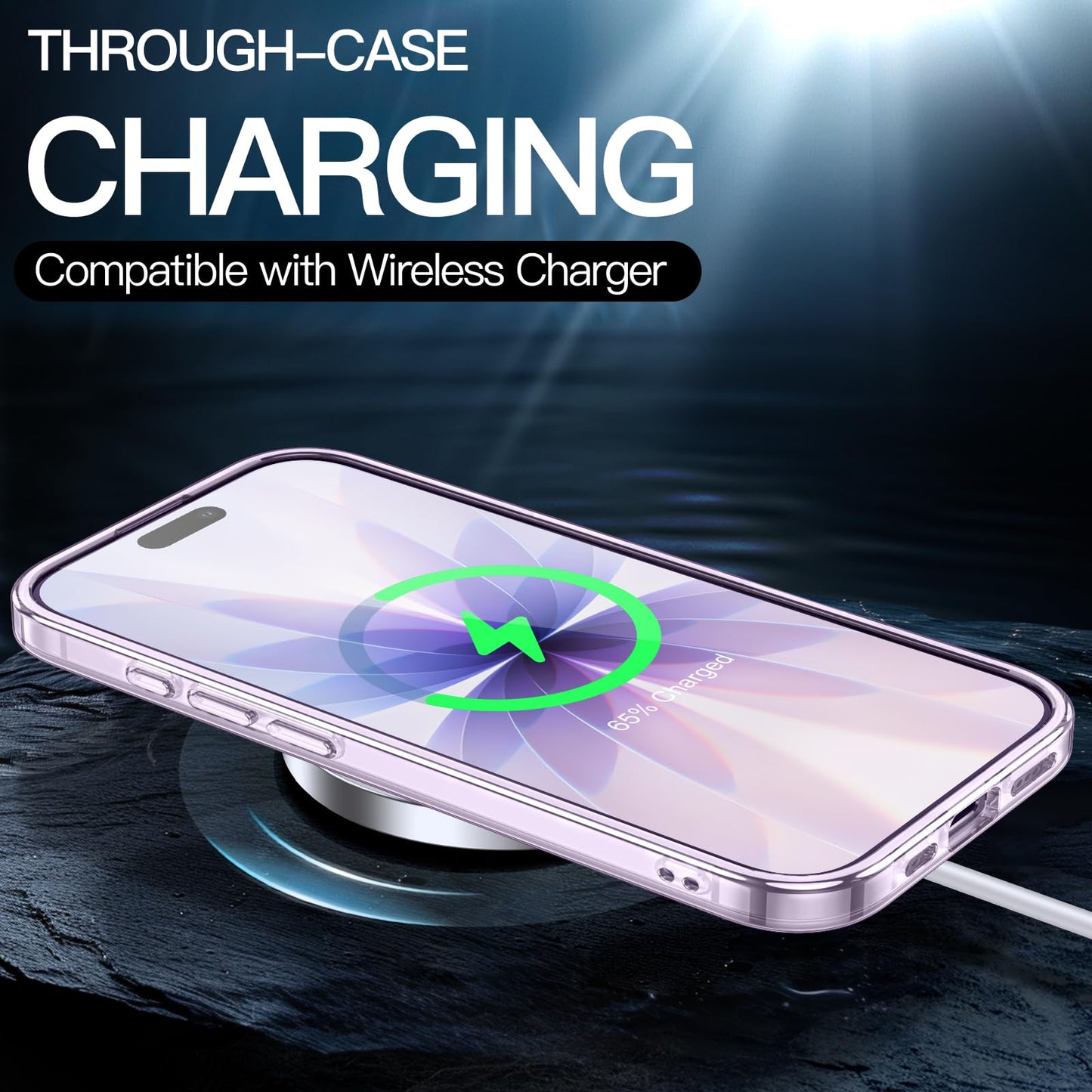JETech Case for iPhone 17 Pro Max 6.9-Inch, Non-Yellowing Shockproof Phone Bumper Cover, Anti-Scratch Clear Back (Clear)