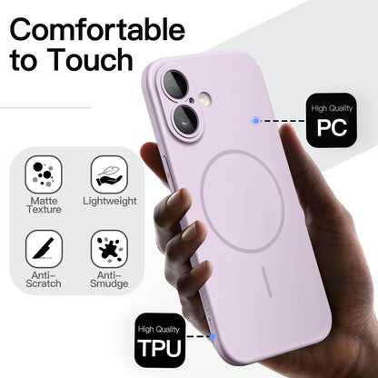 JETech Magnetic Slim Case for iPhone 17 Pro Max 6.9-Inch, Compatible with MagSafe, Ultra-Thin Lightweight Minimalist Phone Cover with Matte Finish and Full Camera Lens Protection (Black)