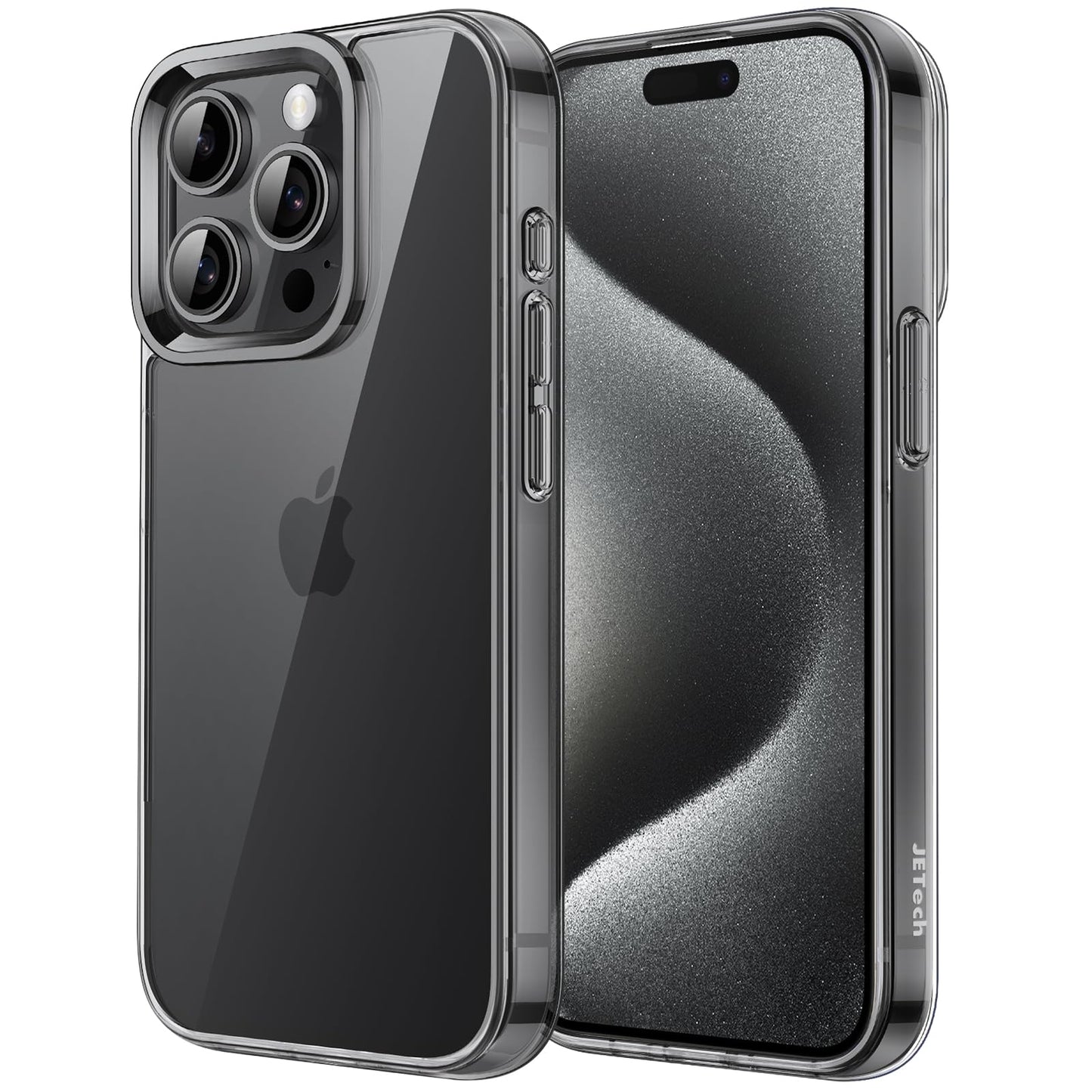 JETech Case for iPhone 15 6.1-Inch, Non-Yellowing Shockproof Phone Bumper Cover, Anti-Scratch Clear Back (Clear)