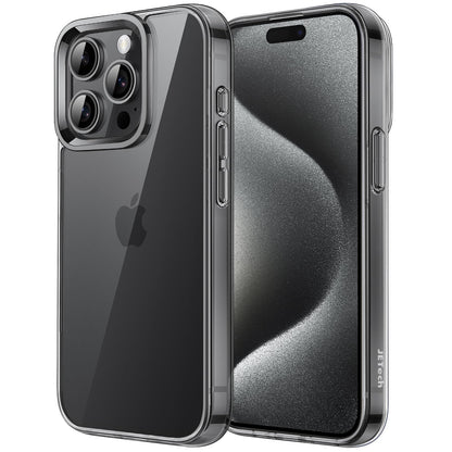 JETech Case for iPhone 15 6.1-Inch, Non-Yellowing Shockproof Phone Bumper Cover, Anti-Scratch Clear Back (Clear)