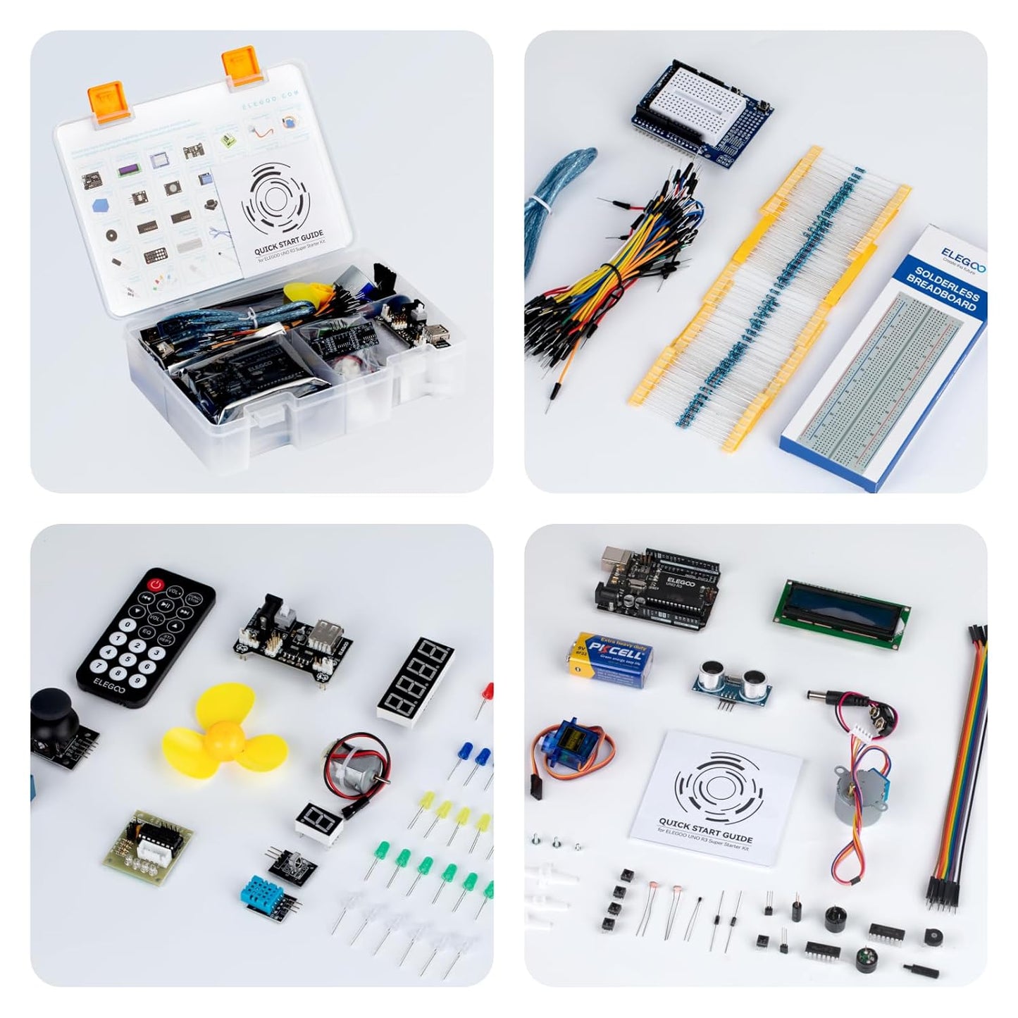 ELEGOO UNO Project Super Starter Kit with Tutorial and UNO R3 Board Compatible with Arduino IDE