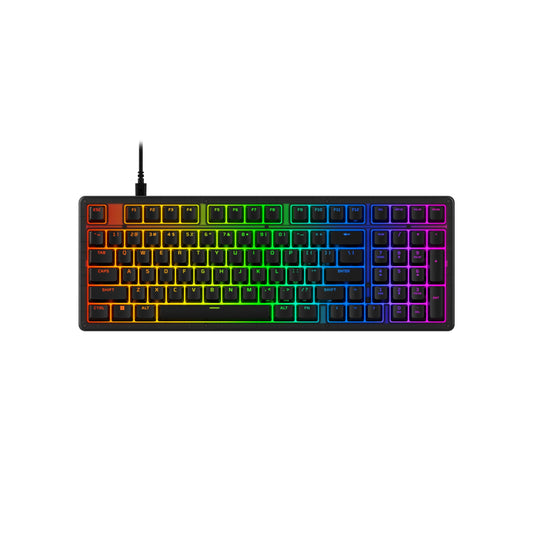 HyperX Alloy Core RGB – Membrane Gaming Keyboard, Comfortable Quiet Silent Keys with RGB LED Lighting Effects, Spill Resistant, Dedicated Media Keys, Compatible with Windows 10/8.1/8/7 – Black