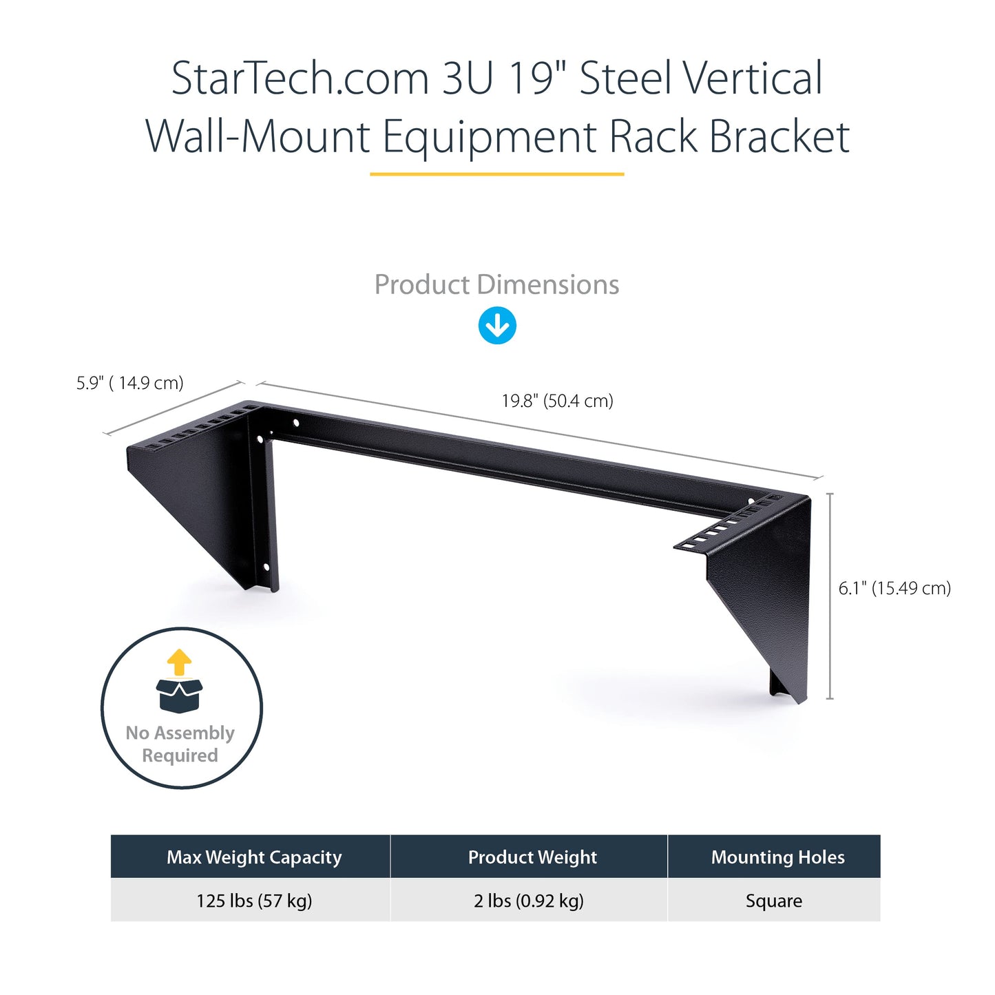 StarTech.com 2U Vertical Wall Mount Patch Panel Bracket - Steel Rack Mount Bracket w/Hardware for 19" Network, Server and Data Equipment , TAA (RK219WALLV)