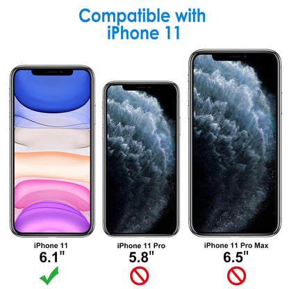 JETech Case for iPhone 11 6.1-Inch, Non-Yellowing Shockproof Phone Bumper Cover, Anti-Scratch Clear Back (Clear)