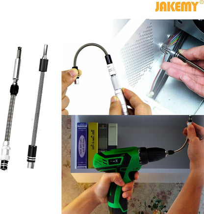 JAKEMY Screwdriver Set, All in 1 with 50 Magnetic Precision Driver Bits, Repair Tool Kit with Pocket Tool Bag for iPhone, Computer, Macbook, Cell Phone, PC, Laptop, Tablet, Game Console