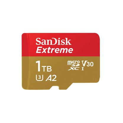 SANDISK 256GB Extreme microSD Card + Adapter, Up to 190MB/s Read Speeds