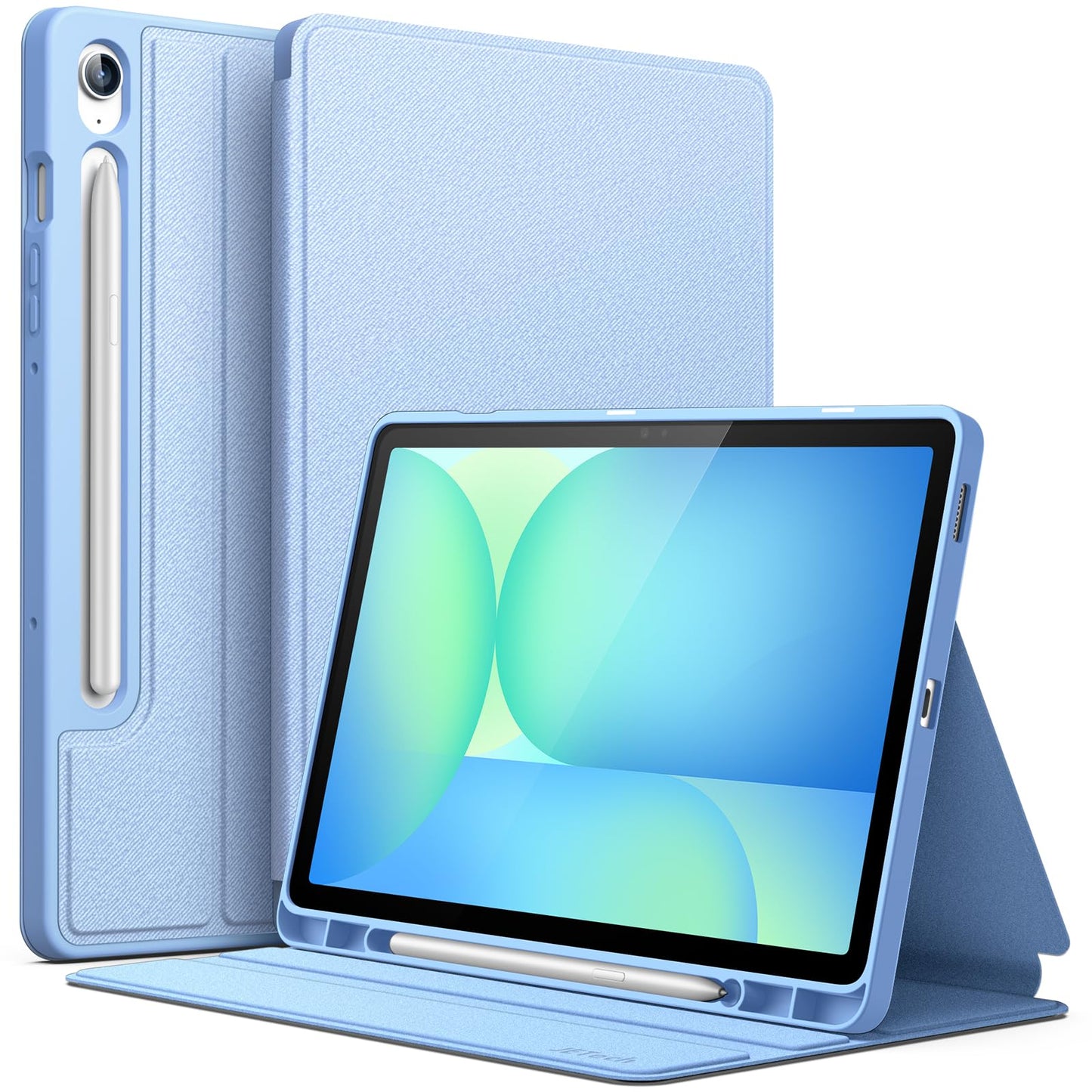 JETech Case for Samsung Galaxy Tab S10 Lite / S10 FE / S9 FE 10.9-Inch with S Pen Holder, Slim Folio Stand Protective Tablet Cover, Multi-Angle Viewing (Black)
