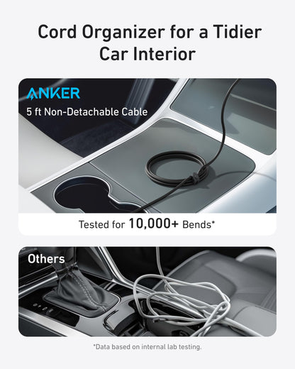 Anker Prime MagSafe Car Mount Charger, Qi2 25W Certified Wireless Car Charger with AirCool, Strong Magnets, Air Vent Mount for iPhone 17-12 Series (Check Vent Compatibility, 60W Adapter Included)