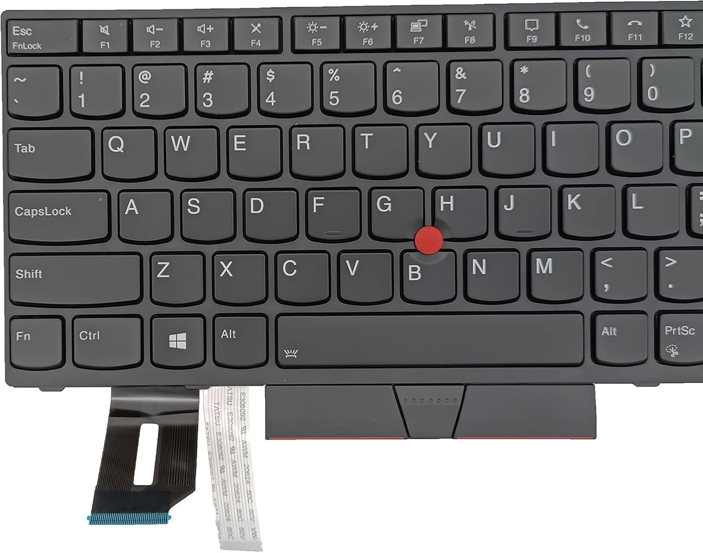 Replacement Backlit Keyboard for Lenovo Thinkpad T14 Gen 1 & T14 Gen 2, Thinkpad P14s Gen 1 & P14s Gen 2 Laptop US Layout P/N: 5N20V43760 SN20V43688