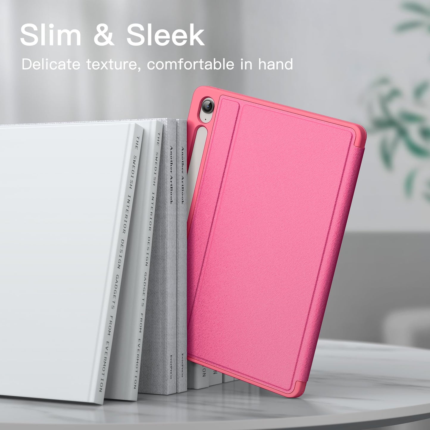 JETech Case for Samsung Galaxy Tab S10 Lite / S10 FE / S9 FE 10.9-Inch with S Pen Holder, Slim Folio Stand Protective Tablet Cover, Multi-Angle Viewing (Black)
