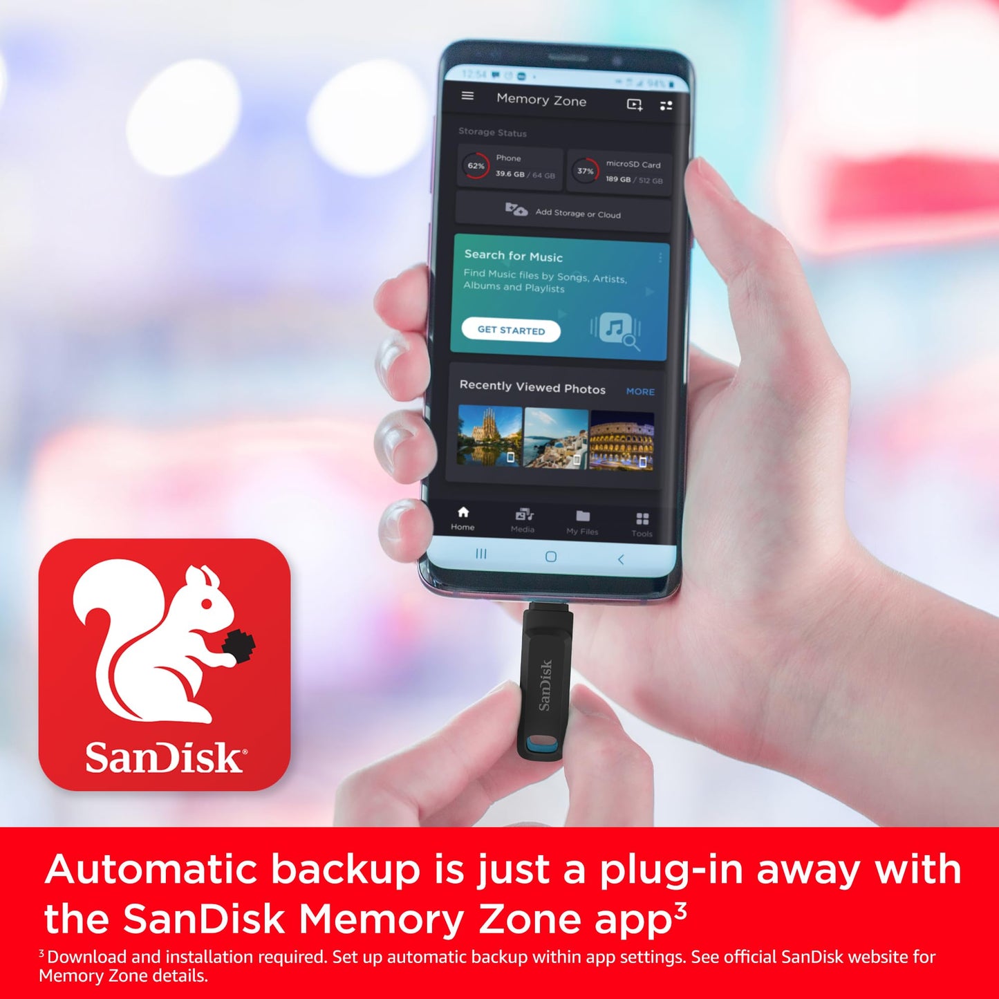 SanDisk 512GB Ultra Dual Drive Go USB Type-C Flash Drive - SDDDC3-512G-G46, Black