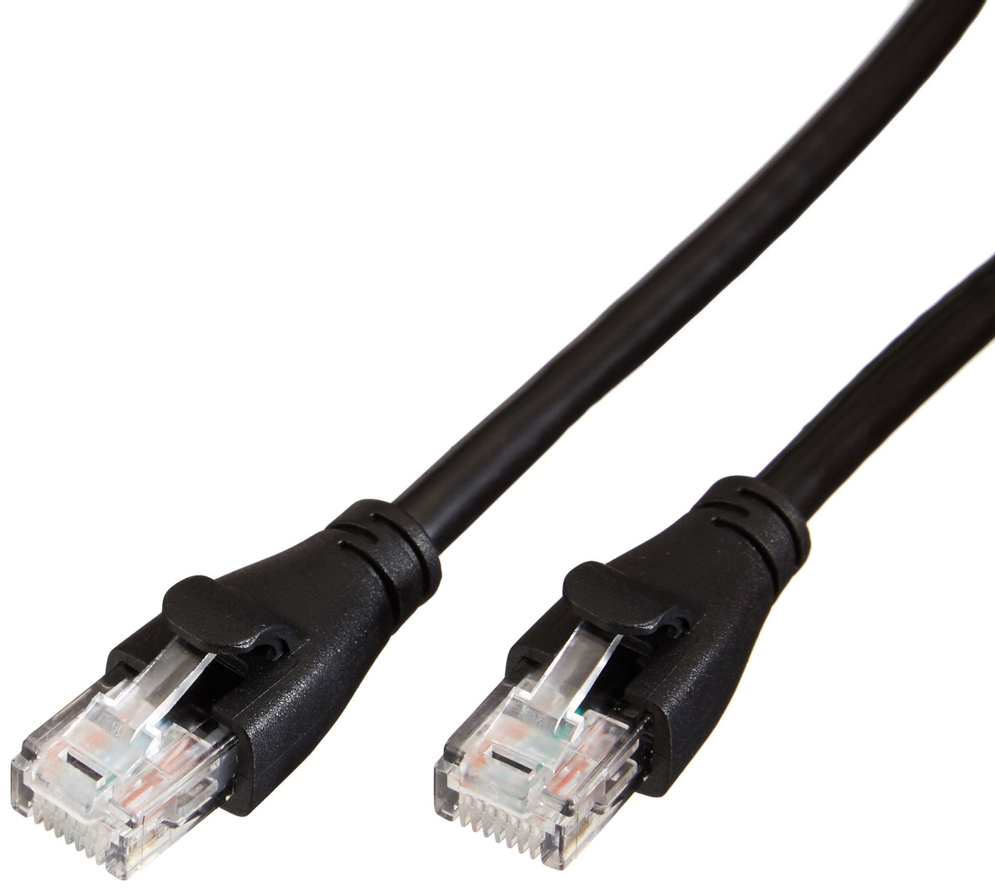 Amazon Basics RJ45 Cat-6 Ethernet Patch Internet Cable, 1Gbps Transfer Speed, Gold-Plated Connectors, Universal Connectivity for PC, TV, Tablet, Router, Printer, 5 Foot, Black