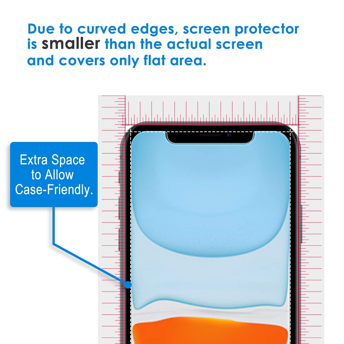 JETech Screen Protector for iPhone 17e (2026) / iPhone 16e / iPhone 14, Tempered Glass Film, 6.1-Inch Display, 3-Pack