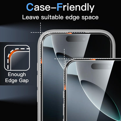 JETech Full Coverage Screen Protector for iPhone 17e (2026) / iPhone 16e, 9H Tempered Glass Film, Case-Friendly, HD Clear, 6.1-Inch Display, 3-Pack
