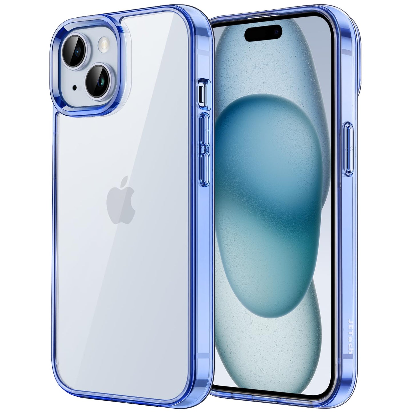 JETech Case for iPhone 15 6.1-Inch, Non-Yellowing Shockproof Phone Bumper Cover, Anti-Scratch Clear Back (Clear)