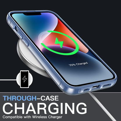 JETech Case for iPhone 14 6.1-Inch, Non-Yellowing Shockproof Phone Bumper Cover, Anti-Scratch Clear Back (Clear)