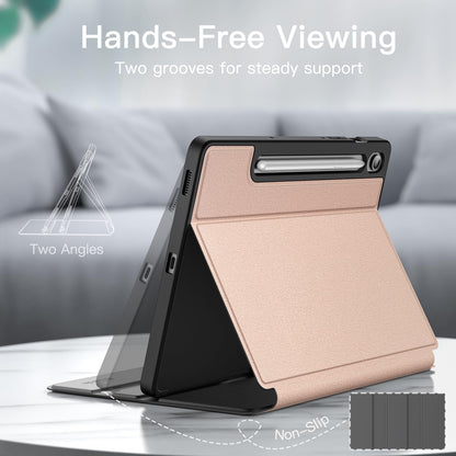 JETech Case for Samsung Galaxy Tab S10 Lite / S10 FE / S9 FE 10.9-Inch with S Pen Holder, Slim Folio Stand Protective Tablet Cover, Multi-Angle Viewing (Black)