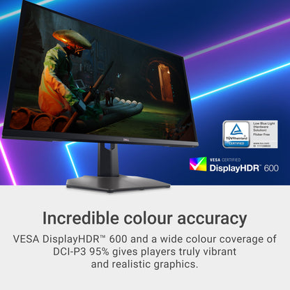 Dell S2722DGM Curved Gaming Monitor - 27-inch QHD (2560 x 1440) 1500R Curved Display, 165Hz Refresh Rate (DisplayPort), HDMI/DisplayPort Connectivity, Height/Tilt Adjustability - Black