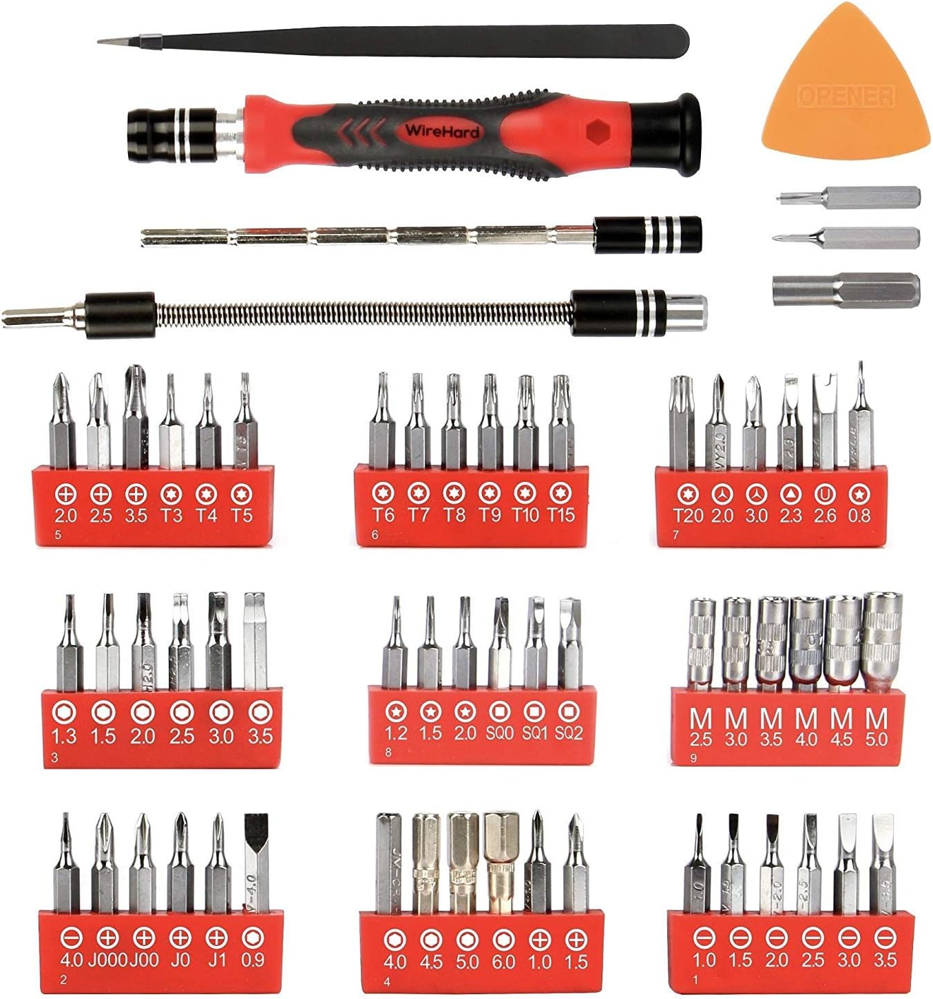 62 in 1 Precision Screwdriver Set Magnetic Repair Tool Kit with Triwing Y00 Torx T5 T6 Gifts for Men Electronics Laptop Macbook PC RC PS5 iPhone Jewelers XBOX Glasses