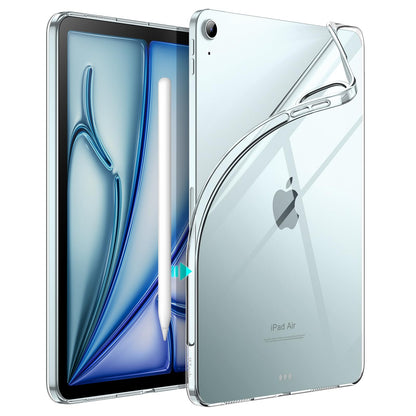 JETech Case for iPad Pro 11-Inch 2022/2021/2020 Model (4th/3rd/2nd Generation), Soft TPU Transparent Slim Shockproof Tablet Cover, Support Pencil 2nd Charging (Clear)