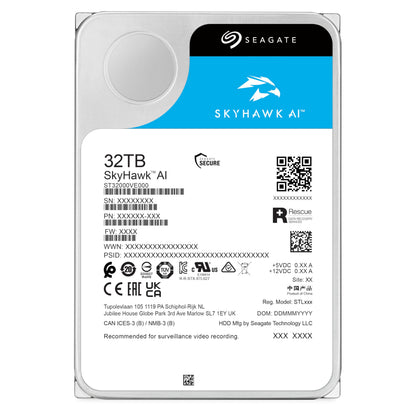 Seagate Skyhawk 4TB Video Internal Hard Drive HDD – 3.5 Inch SATA 6Gb/s 64MB Cache for DVR NVR Security Camera System with Drive Health Management and in-House Rescue Services (ST4000VXZ16/016)