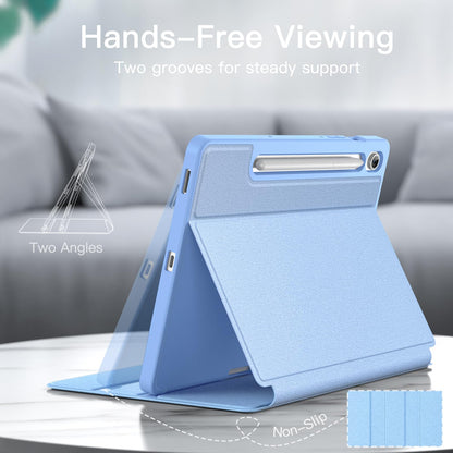 JETech Case for Samsung Galaxy Tab S10 Lite / S10 FE / S9 FE 10.9-Inch with S Pen Holder, Slim Folio Stand Protective Tablet Cover, Multi-Angle Viewing (Black)