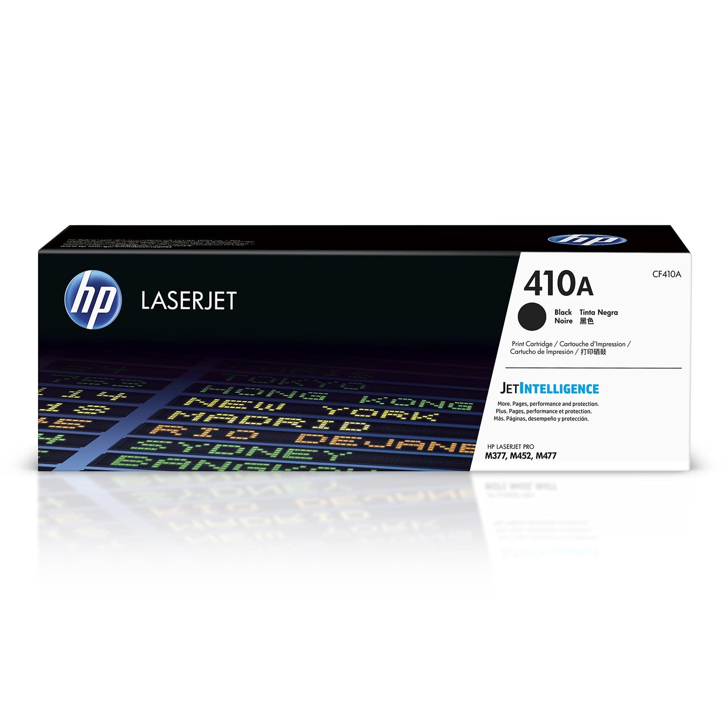 HP 410A Black Toner Cartridge | Works with Color LaserJet Pro M452 Series, MFP M377, M477 Series | CF410A,(Pack of 2)