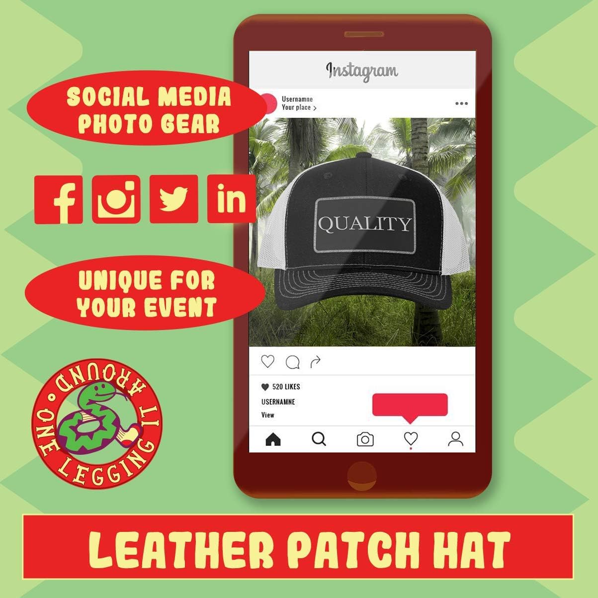 got Lunt? - Leather Black Metallic Patch Engraved Trucker Hat