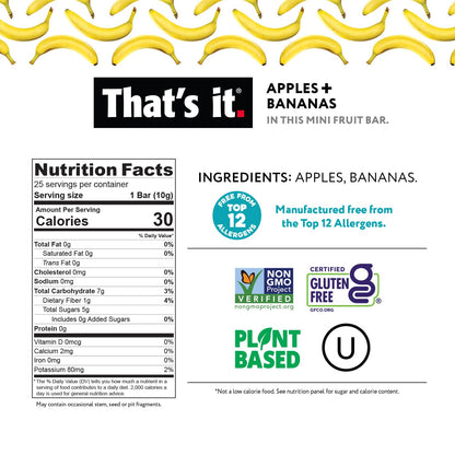 That’s it. Fun Size Fruit Bars Variety Pack (50 Pieces, 10g Each), Non-GMO, Kosher, Gluten Free, Breakfast Snacks, Allergy Friendly (Cherry-Cinnamon)