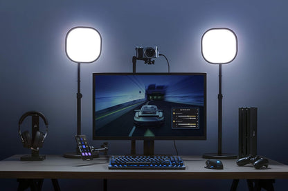 Elgato Key Light Air - Professional 1400 lumens Desk Light for Streaming, Broadcasting, Home Office and Video Conferencing, Temperature and Brightness app-adjustable on Mac, PC, iOS, Android