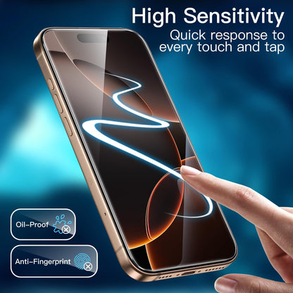 JETech Full Coverage Screen Protector for iPhone 17e (2026) / iPhone 16e, 9H Tempered Glass Film, Case-Friendly, HD Clear, 6.1-Inch Display, 3-Pack
